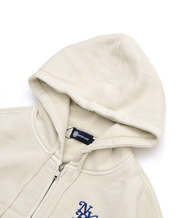 OG PIGMENT CROPPED ZIP HOODIE(WOMEN)