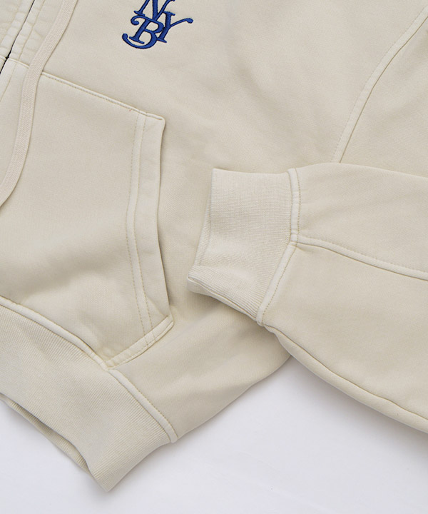 OG PIGMENT CROPPED ZIP HOODIE(WOMEN)