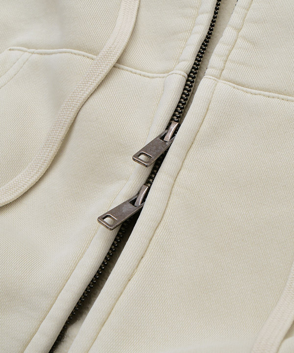 OG PIGMENT CROPPED ZIP HOODIE(WOMEN)