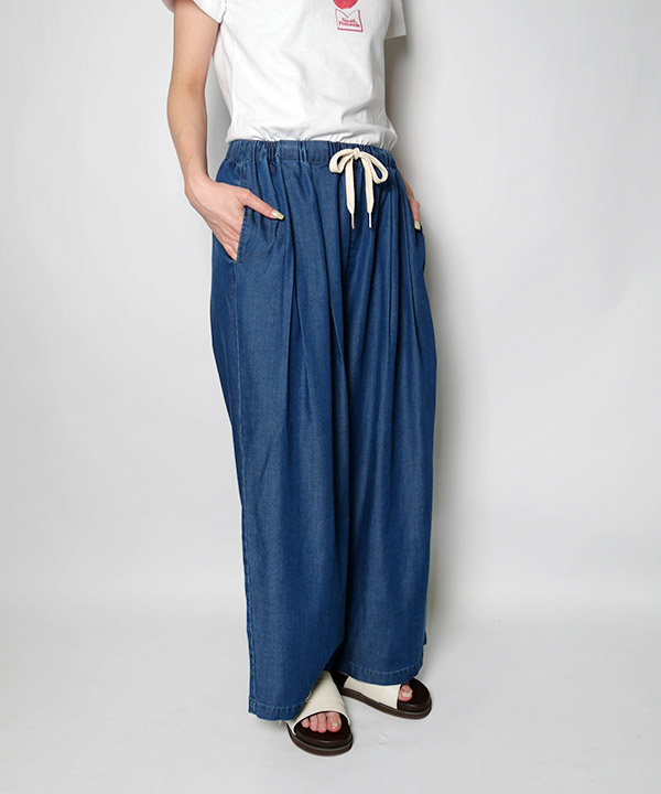 WIDE TENCEL DENIM PT