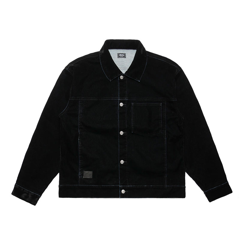 (V)DENIM JACKET -BLACK-