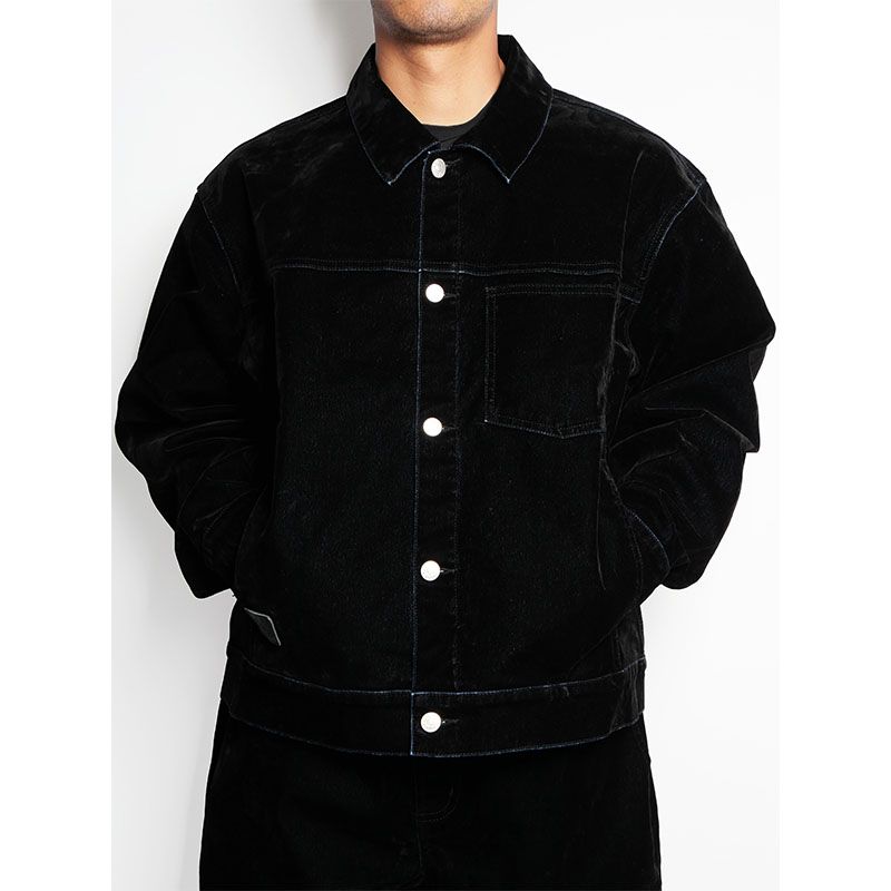 (V)DENIM JACKET -BLACK-