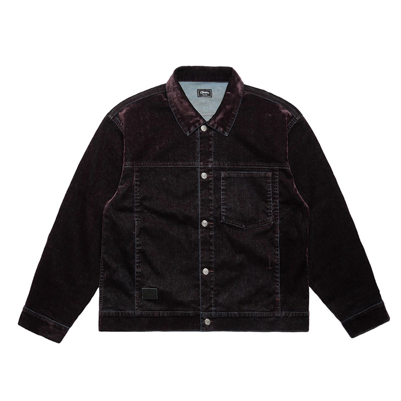 (V)DENIM JACKET -PURPLE-