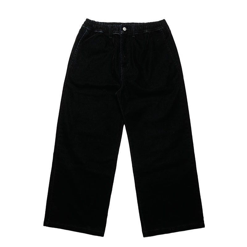 (V)DENIM BAGGY PANTS -BLACK-