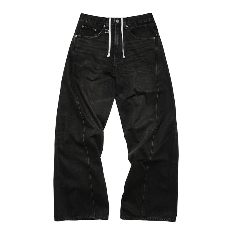 3D DENIM PANTS -U.BLACK-
