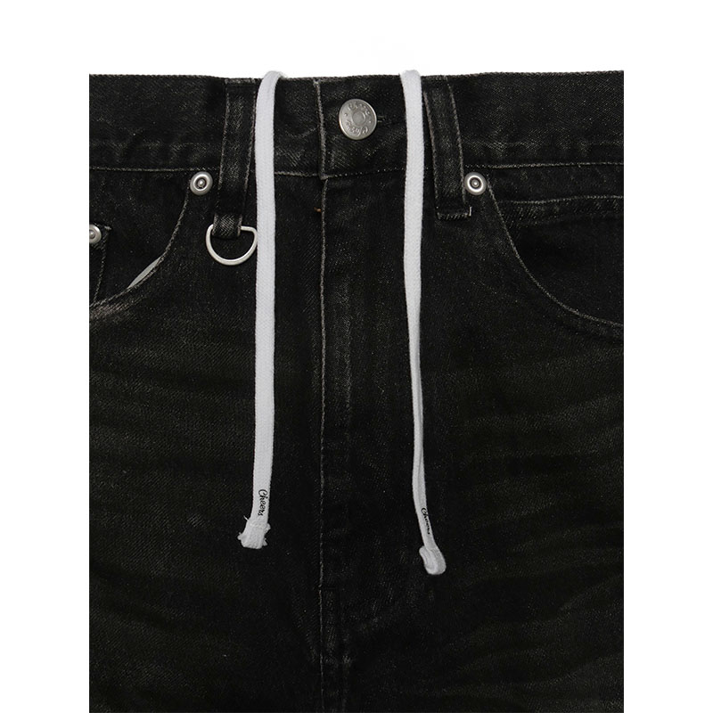 3D DENIM PANTS -U.BLACK-
