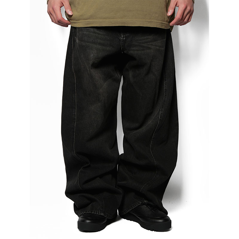 3D DENIM PANTS -U.BLACK-