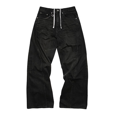 3D DENIM PANTS -U.BLACK-