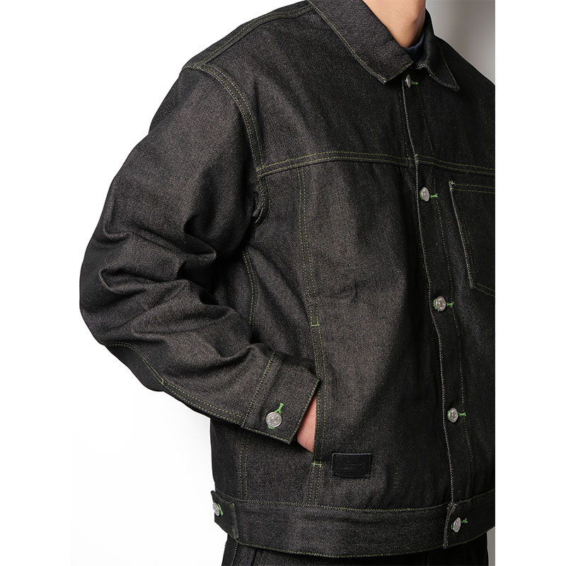 (R) DENIM JACKET -BLACK-