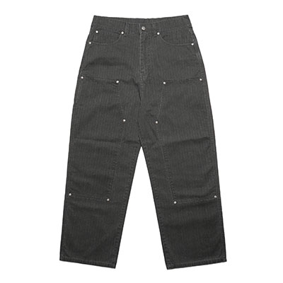 HB DOUBLE KNEE PANTS -BLACK-