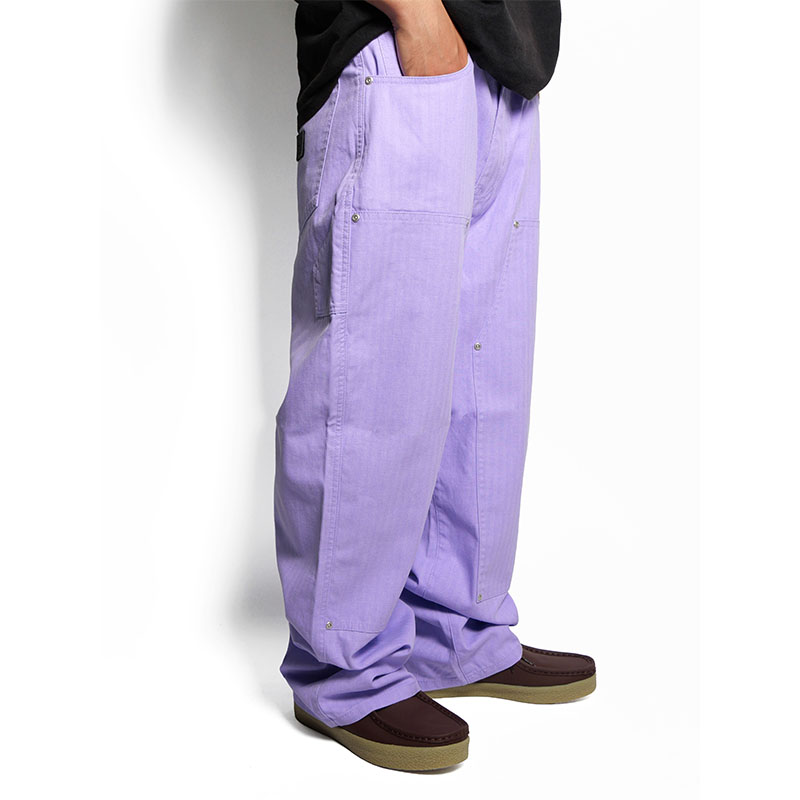 HB DOUBLE KNEE PANTS -LIGHT PURPLE-