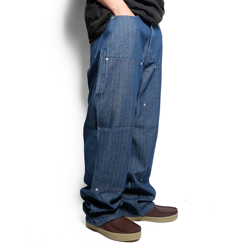 HB DOUBLE KNEE PANTS -NAVY-