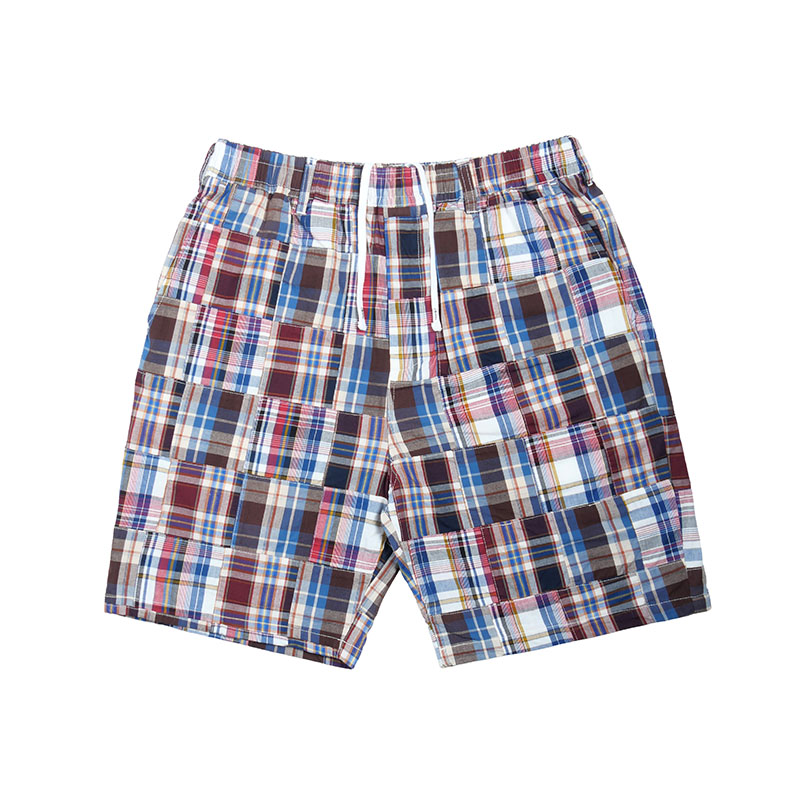 PATCHWORK SHORTS -NAVY-