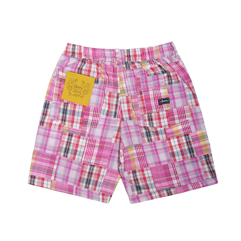 PATCHWORK SHORTS -PINK-