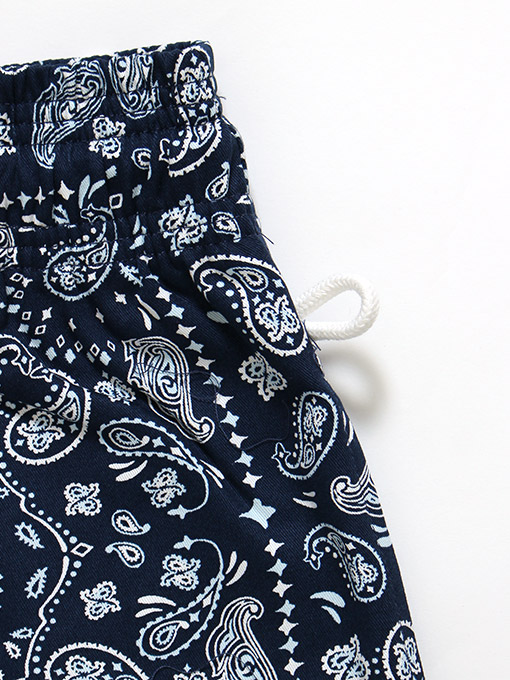 COOKMAN(クックマン)/ CHEF PANTS SHORT PAISLEY -NAVY- | Blue in