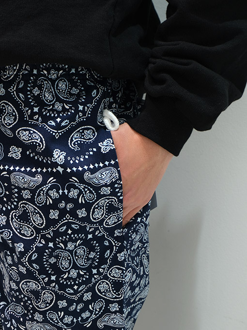 COOKMAN(クックマン)/ CHEF PANTS PAISLEY -NAVY- | Blue in Green ...