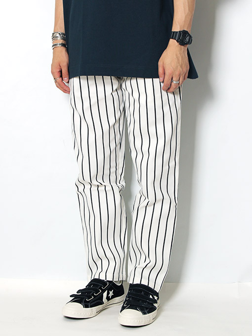 COOKMAN(クックマン)/ CHEF PANTS STRIPE -WHITE/BLACK- | Blue in