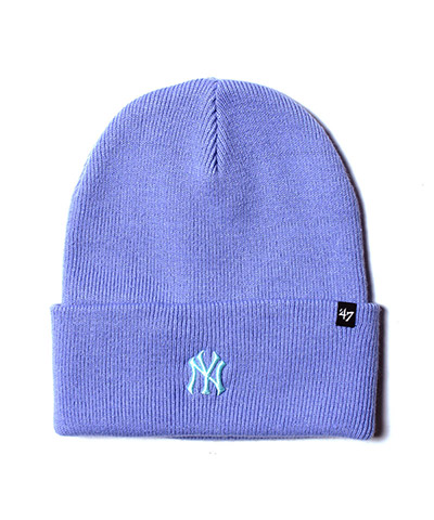 Yankees Base Runner '47 Cuff Knit Lavender x Tiffany Blue Logo -PURPLE-