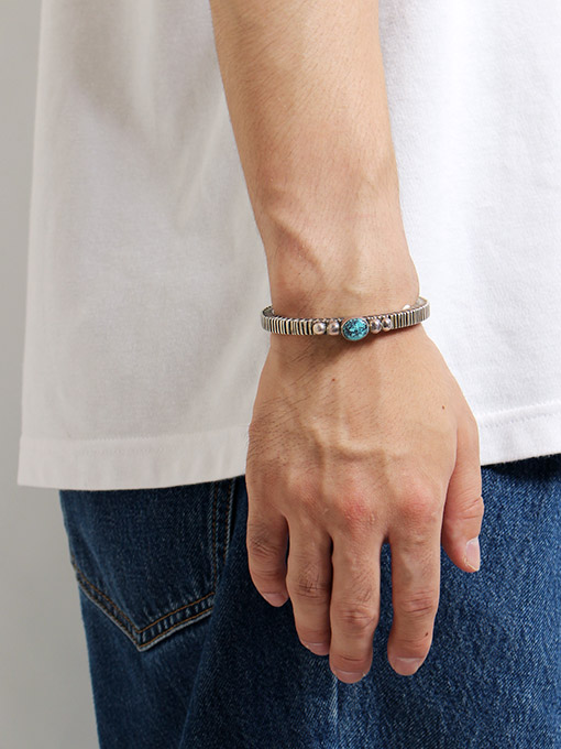 Indian Jewelry(インディアンジュエリー)/ ALEX SANCHEZ BANGLE | Blue