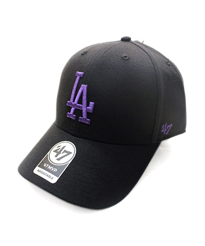 Dodgers Snapback ’47 MVP Black x Purple Logo -BLACK/PURPLE-