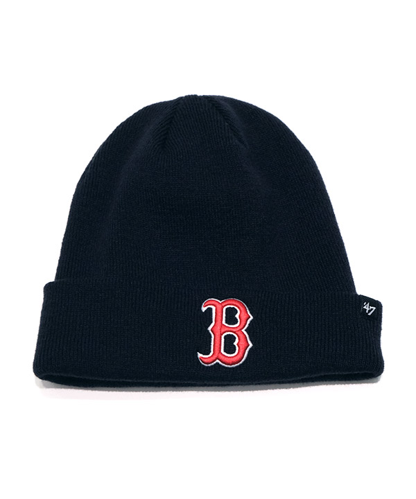 47(フォーティーセブン)/ Red Sox Raised '47 Cuff Knit -NAVY- | Blue