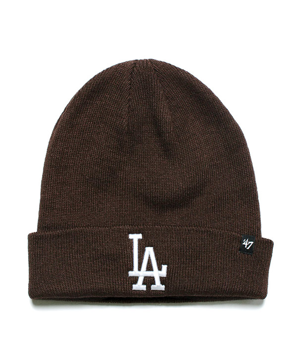 47(フォーティーセブン)/ Dodgers Raised '47 Cuff Knit -BROWN 