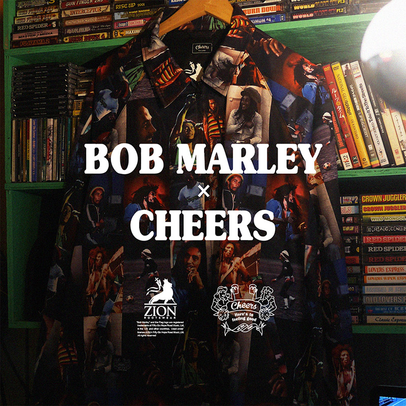 『Cheers』伝説的レゲエミュージシャン、ボブ・マーリーとのスペシャルコラボコレクション