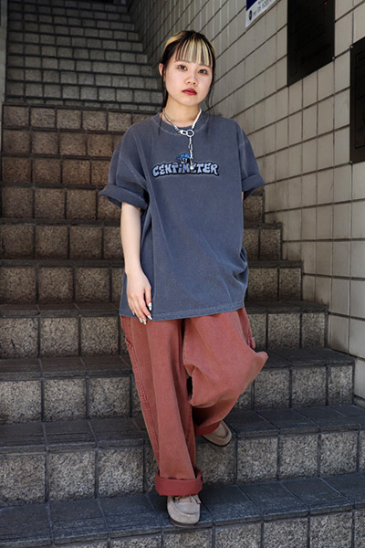 CENTIMETER(センチメーター)/ 00s wide painter denim pants -BROWN